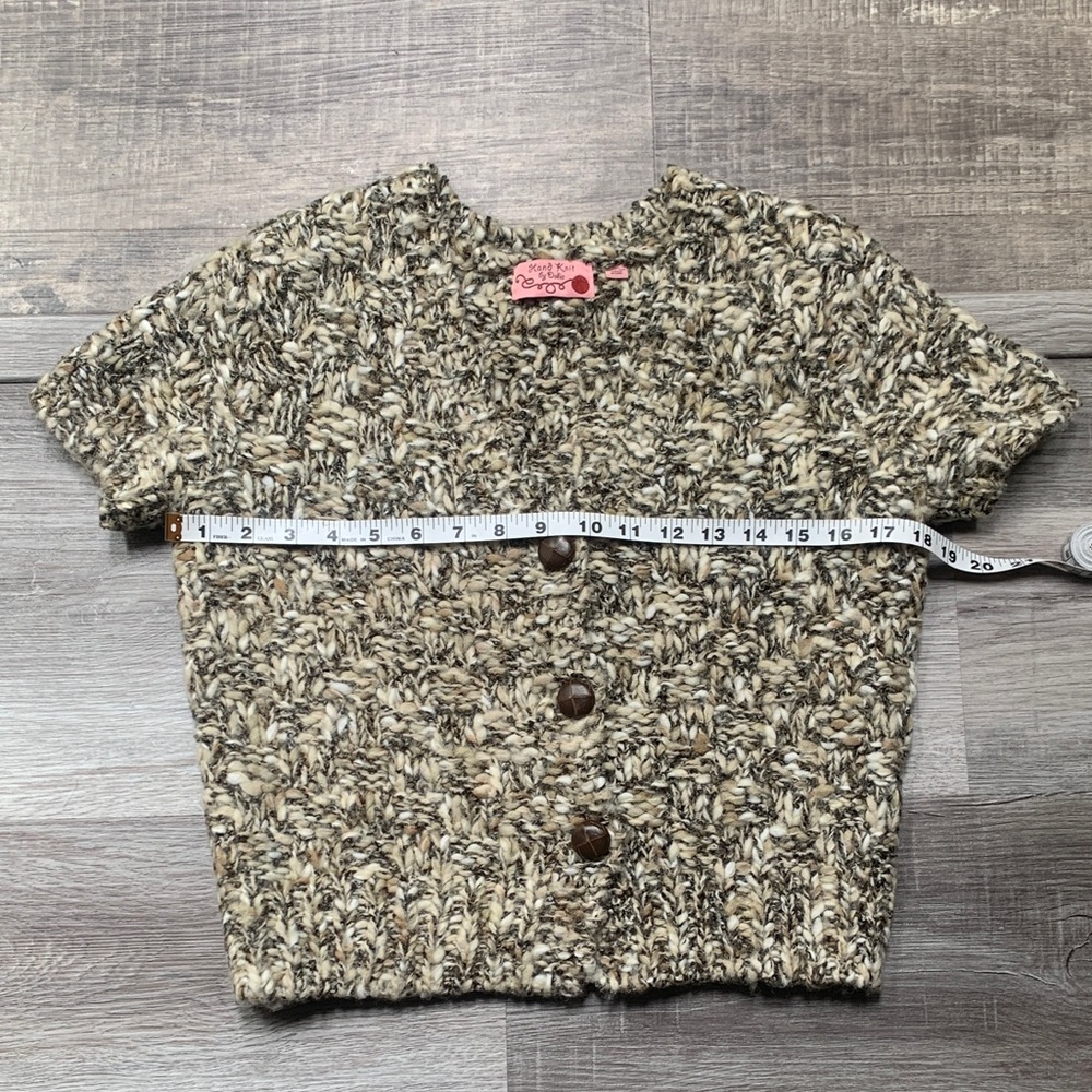 Anthropologie Chunky Knit Button-Up Sweater